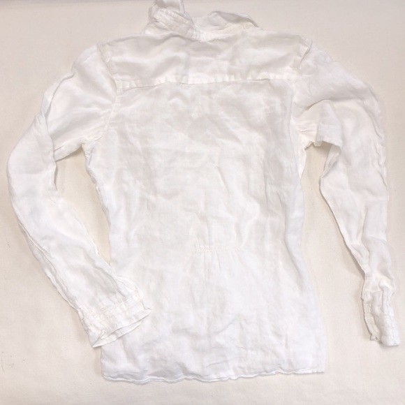 White Stuff Linen White Button Up - 10 - Picture 4 of 5